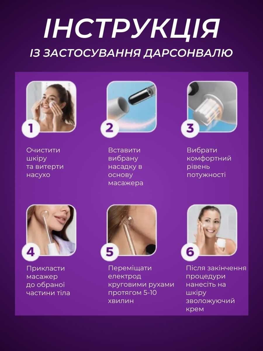 Дарсонваль для догляду за шкірою та волоссям