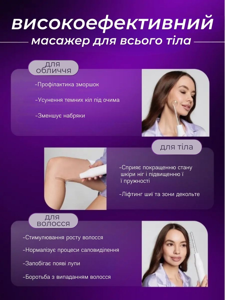 Дарсонваль для догляду за шкірою та волоссям